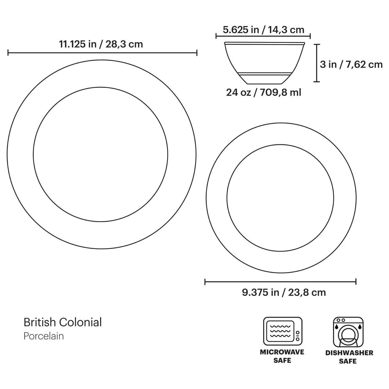 SOFTDEALZ | British Colonial Bamboo 12-Piece Dinnerware Set